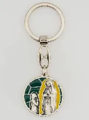 Sleutelhanger met Emaille Verschijningen van Lourdes