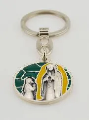 Sleutelhanger met Emaille Verschijningen van Lourdes
