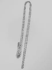 Zilverkleurige Ketting met Bolletjes met Gourmet Schakel - 50cm
