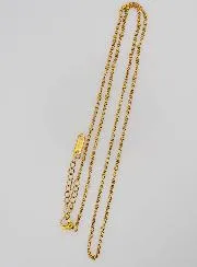 Goudkleurige Ketting met Bolletjes en Gourmet Schakels - 50cm