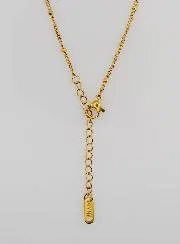 Goudkleurige Ketting met Bolletjes en Gourmet Schakels - 50cm