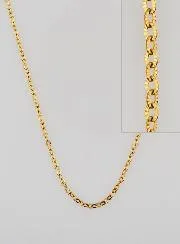 Goudkleurige Ketting met Fantasie Anker Schakel - 60cm