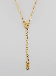Goudkleurige Ketting met Fantasie Anker Schakel - 60cm