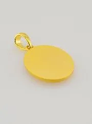 Zilveren Hanger Jezus Verguld met 18k Goud - 16mm