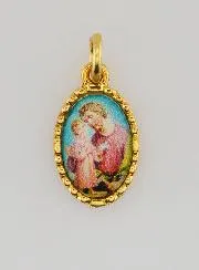 Medaillon met Gedraaide Rand 15mm - Sint Jozef
