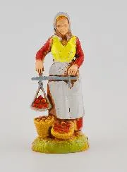 Kerststal Beeld Fruitverkoopster - 6 cm