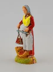 Kerststal Beeld Fruitverkoopster - 6 cm