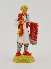 Kerststal Figuur Textielhandelaar - 6 cm