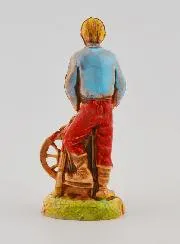 Kerststalfiguur Messenslijper - 6 cm