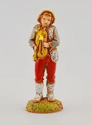 Kerststal Figuur Muzikant met Doedelzak - 6 cm