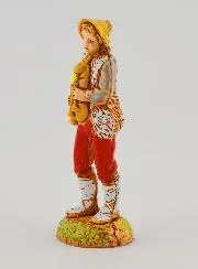 Kerststal Figuur Muzikant met Doedelzak - 6 cm