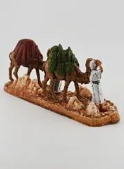 Kerststal Beeld Kameeldrijvers - Hoogte 6 cm