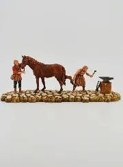 Kerststal Beeld Hoefsmid - Hoogte 6 cm