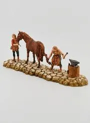 Kerststal Beeld Hoefsmid - Hoogte 6 cm