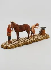 Kerststal Beeld Hoefsmid - Hoogte 6 cm