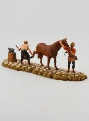 Kerststal Beeld Hoefsmid - Hoogte 6 cm