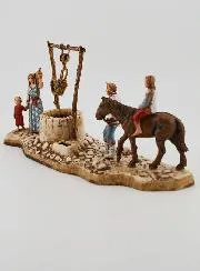 Kerststal Beeld Bij de Put – 6 cm