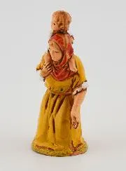 Kerststal Beeld Bedelares met Kind - 6 cm