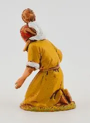 Kerststal Beeld Bedelares met Kind - 6 cm