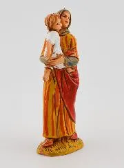 Kerststal Beeld Vrouw met haar Kind op de Arm - 6 cm