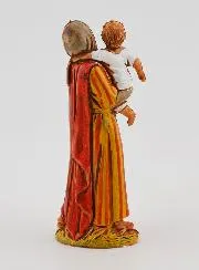 Kerststal Beeld Vrouw met haar Kind op de Arm - 6 cm