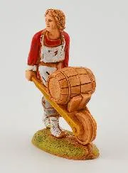Kerststal Beeld De Kuiper en zijn Kar - 6cm