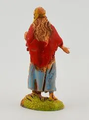 Kerststal Beeld Vrouw die Borstvoeding Geeft - 6cm