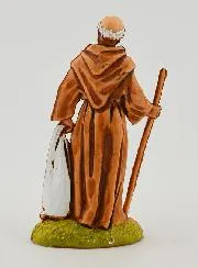 Kerststal Beeld Reiziger met Stok - 6cm