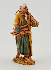 Kerststal Beeld Reiziger Houtverzamelaar - 6cm