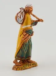 Kerststal Beeld Reiziger Houtverzamelaar - 6cm