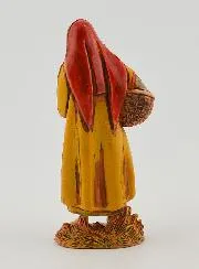 Kerststal Figuur Vrouw met Wasmand – 6cm