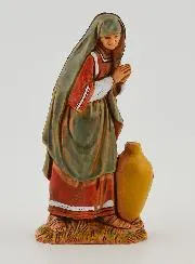 Kerststal Beeld Vrouw met Amfoor - 6cm