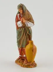 Kerststal Beeld Vrouw met Amfoor - 6cm
