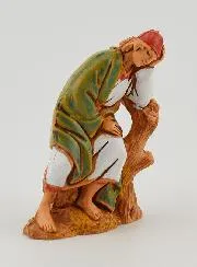 Kerststal Beeld Slapende Herder - 6cm