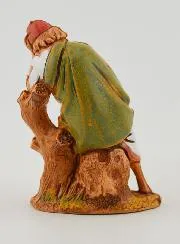 Kerststal Beeld Slapende Herder - 6cm