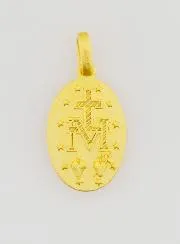 Wonderdadige Medaille van 18-Karaats Verguld Zilver - 16mm