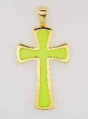 Hanger Kruis 4cm - Groen