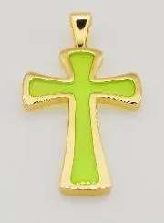Hanger Kruis 4cm - Groen