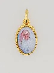 Medaillon met Gedraaide Rand 15mm - Paus Franciscus