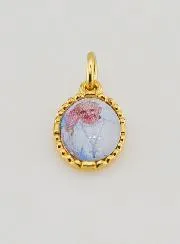Medaillon met Gedraaide Rand 15mm - Paus Franciscus
