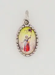 Medaillon met Gedraaide Rand 15mm - Heilige Jeanne d’Arc