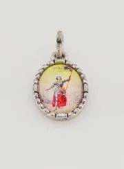 Medaillon met Gedraaide Rand 15mm - Heilige Jeanne d’Arc