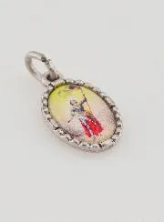 Medaillon met Gedraaide Rand 15mm - Heilige Jeanne d’Arc