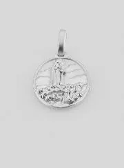 Zilveren Hanger Onze-Lieve-Vrouw van Fatima - 15mm