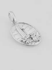Zilveren Hanger Onze-Lieve-Vrouw van Fatima - 15mm