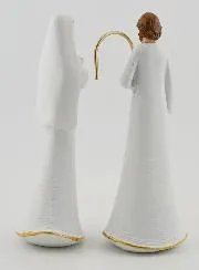 Moderne Heilige Familie Wit en Goud - 12cm