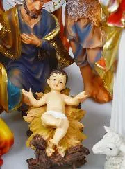 Grote Complete Kerststal met 11 Beelden - 45cm