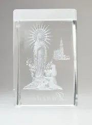 Icoon Onze-Lieve-Vrouw van Lourdes Laser Gravure