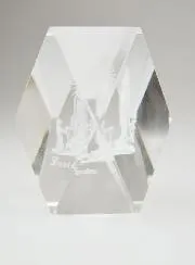 Laser - Glas - Icoon van Lourdes