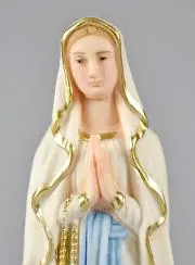 Polychroom Beeld Moeder Gods van Lourdes - 15 cm